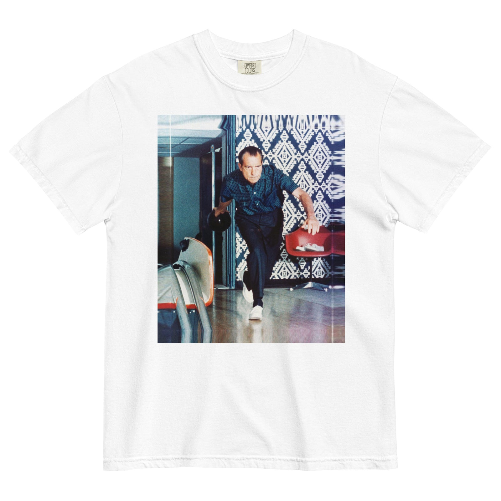 Nixon Bowling at the White House Garment-dyed Heavyweight T-shirt