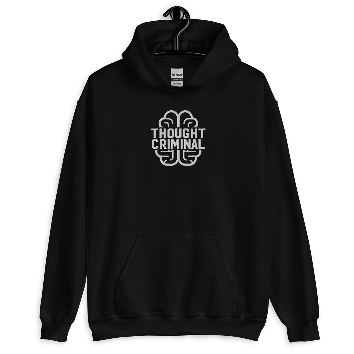 Thought Criminal Embroidered Unisex Hoodie