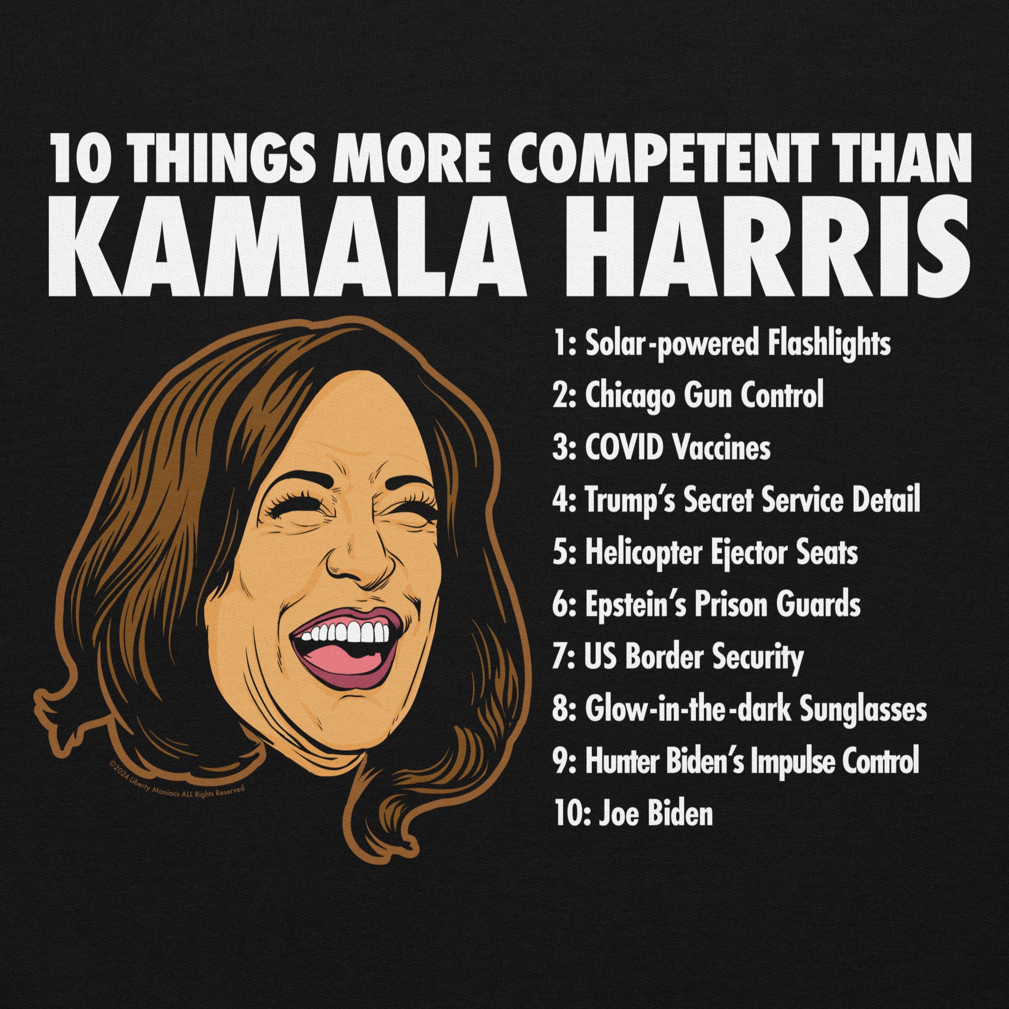 10 Things More Competent than Kamala Harris Hoodie