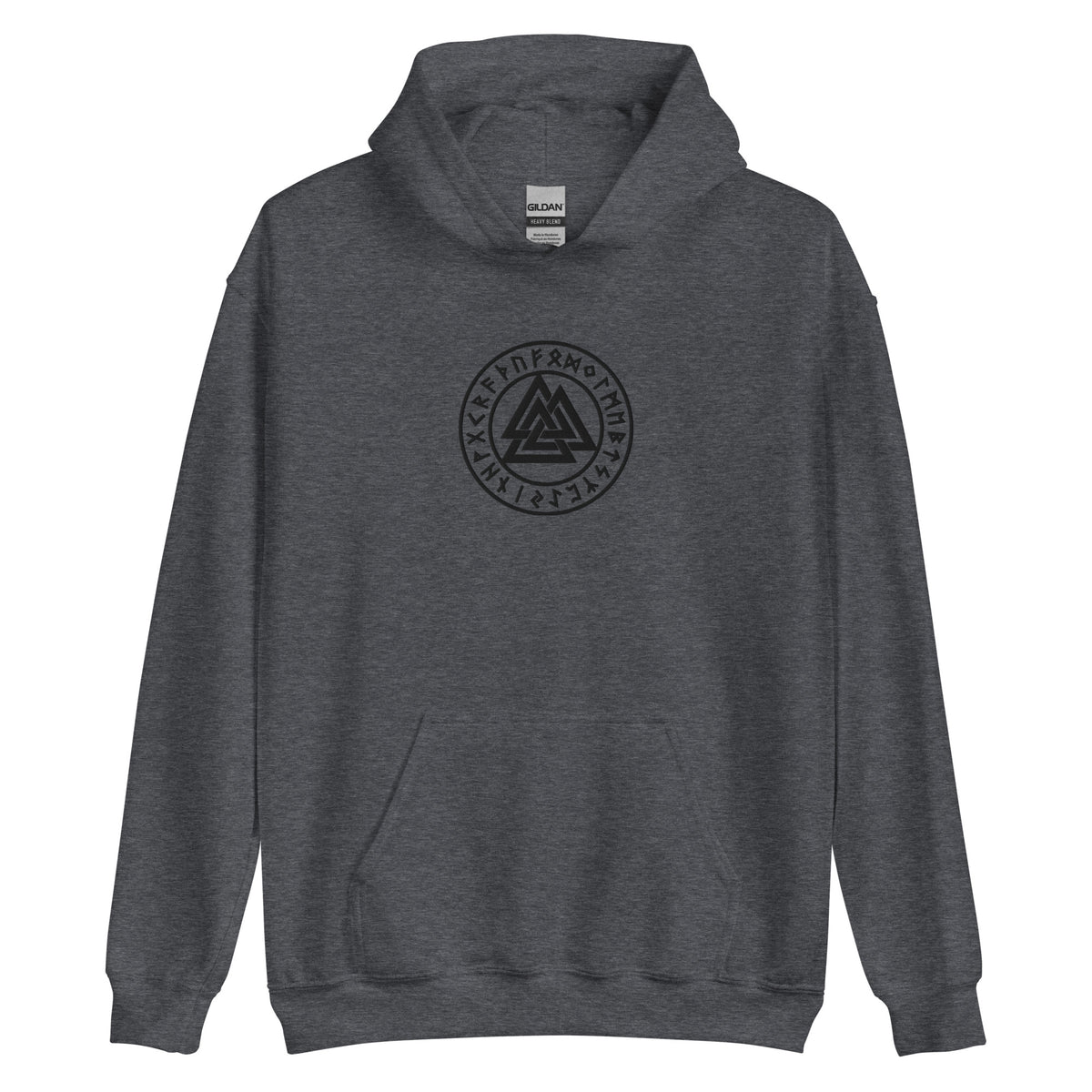 Valknut Embroidered Heavyweight Hoodie Sweatshirt