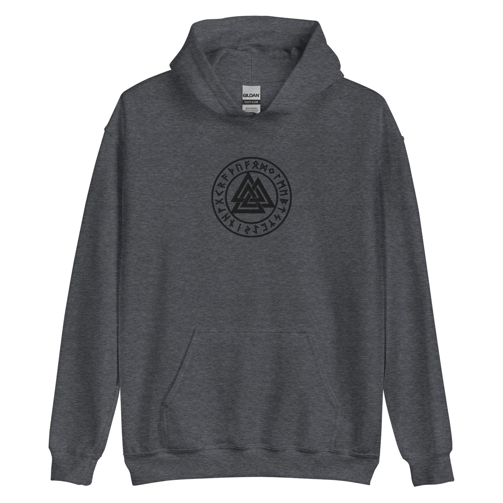 Valknut Embroidered Heavyweight Hoodie Sweatshirt