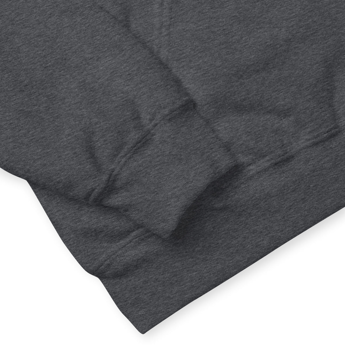 Political Party Animals pullover hoodie fabric and construction detail in Dark Heather