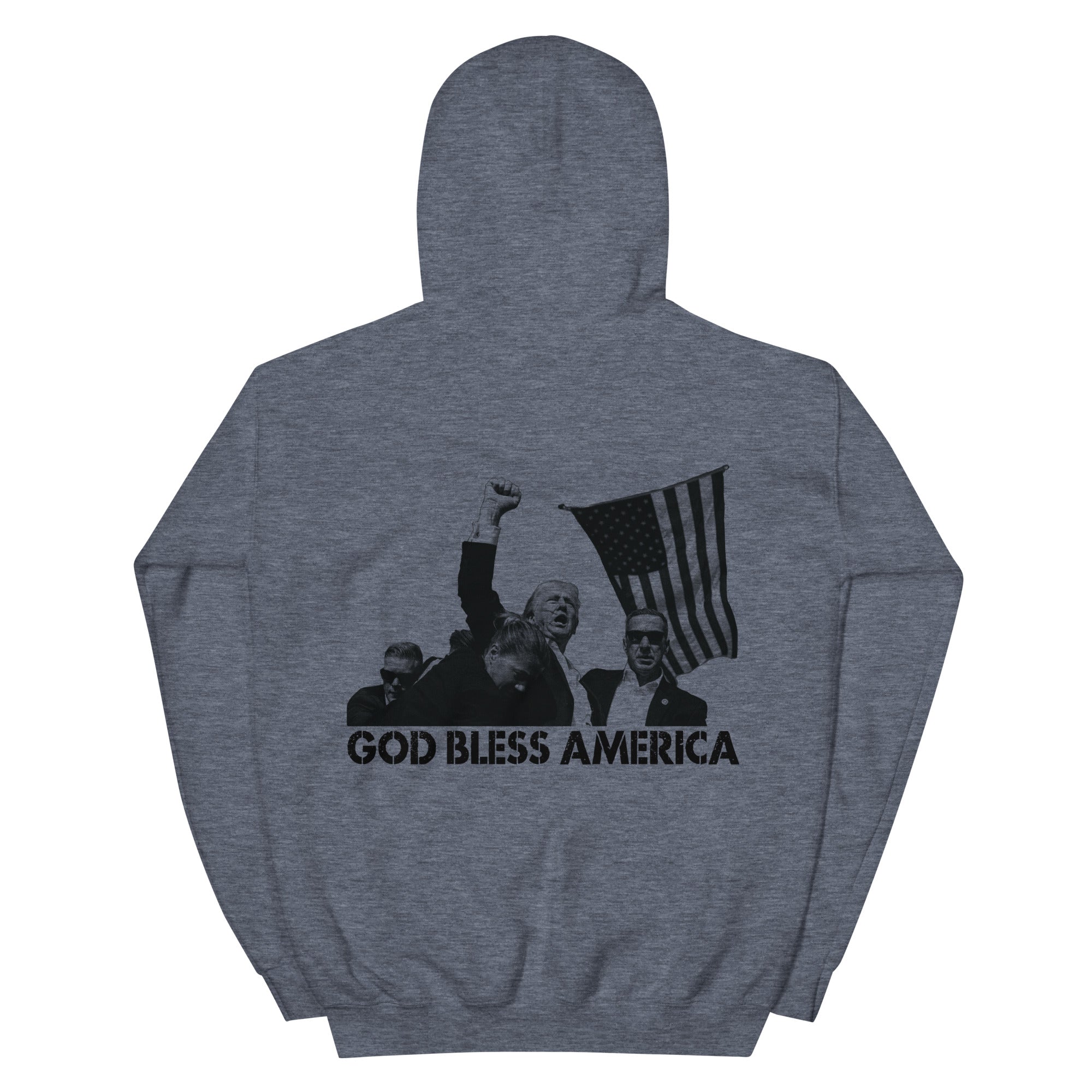 Trump God Bless America Hoodie