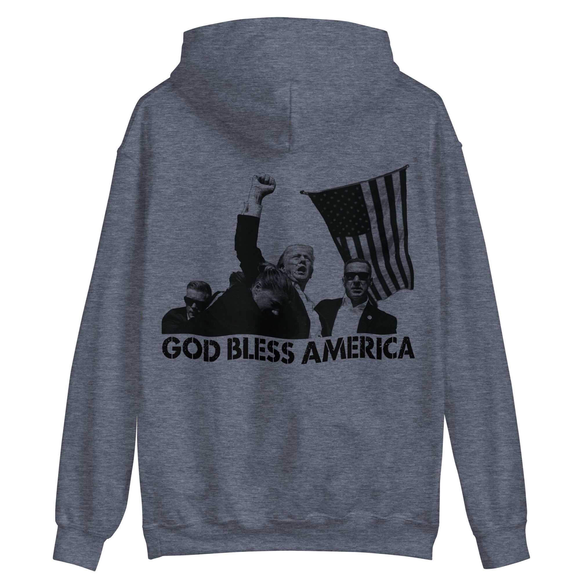 Trump God Bless America Hoodie