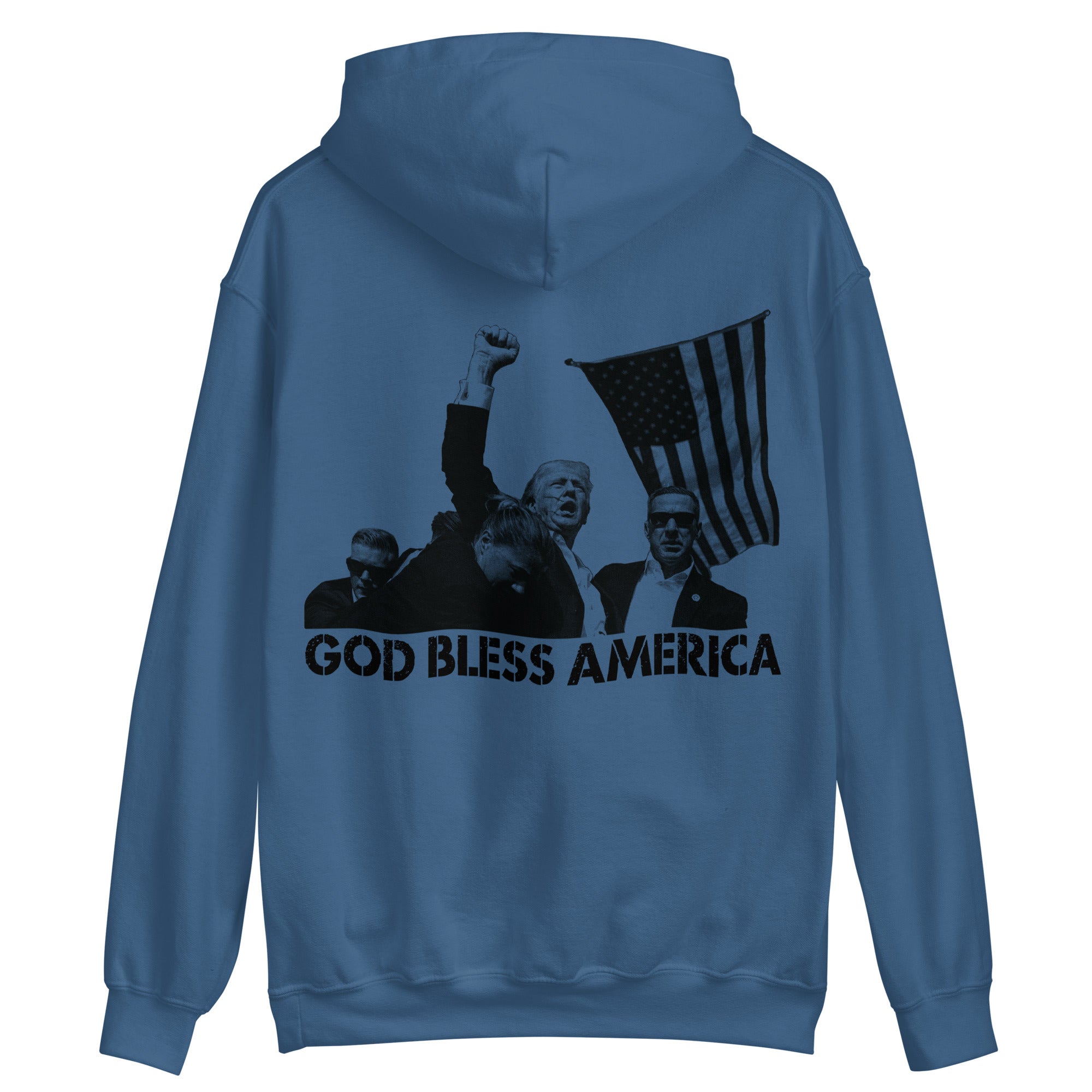 Trump God Bless America Hoodie