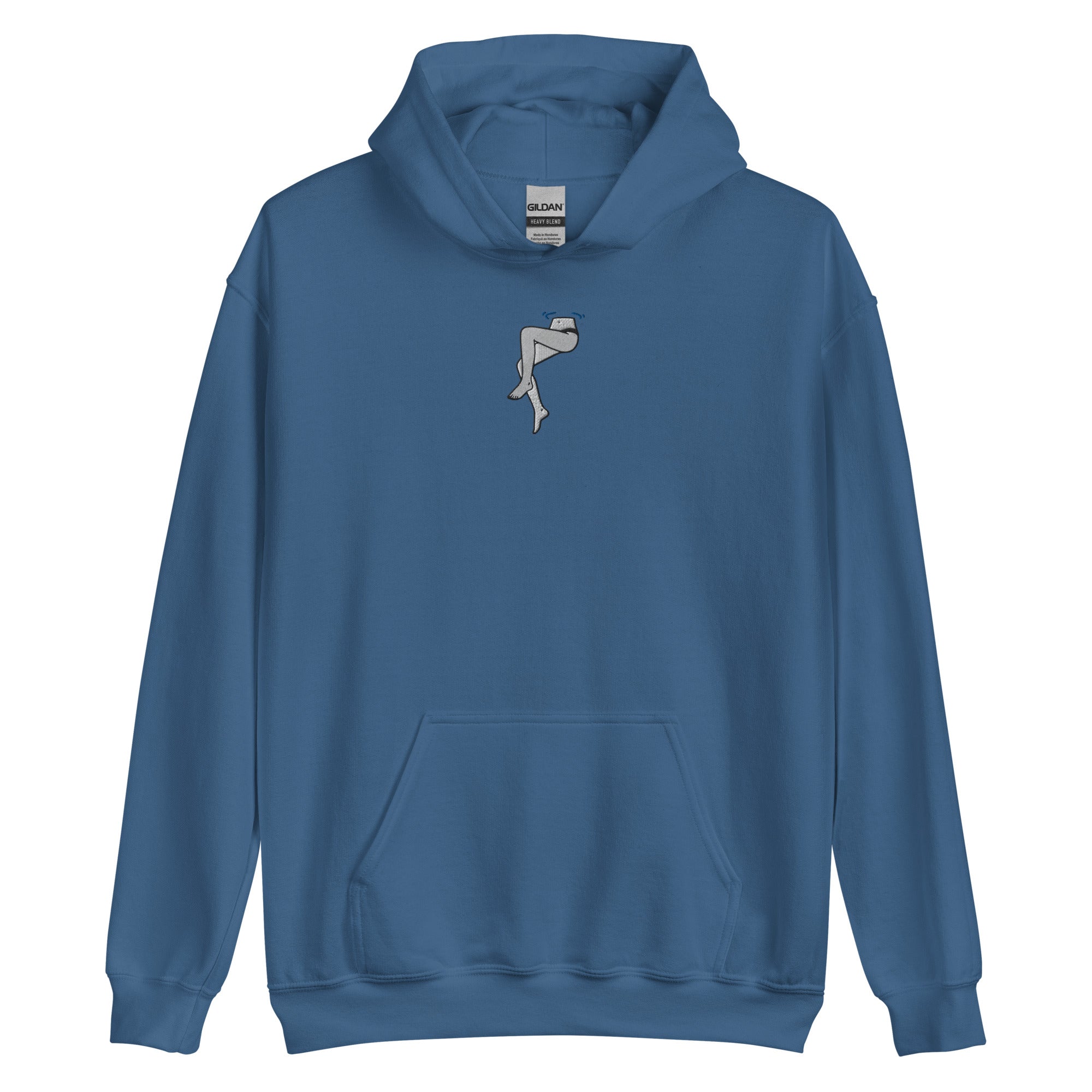 Shark View Lady Legs Embroidered Hoodie