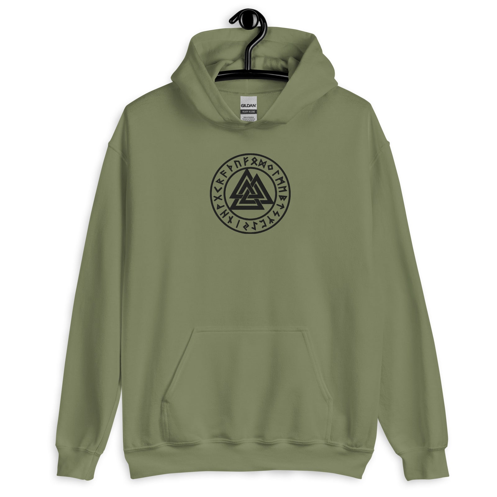 Valknut Embroidered Heavyweight Hoodie Sweatshirt