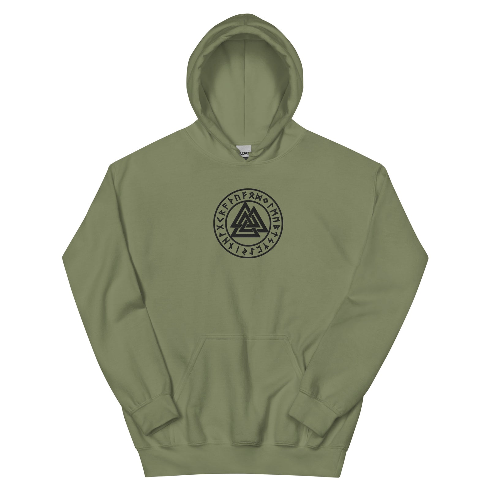 Valknut Embroidered Heavyweight Hoodie Sweatshirt