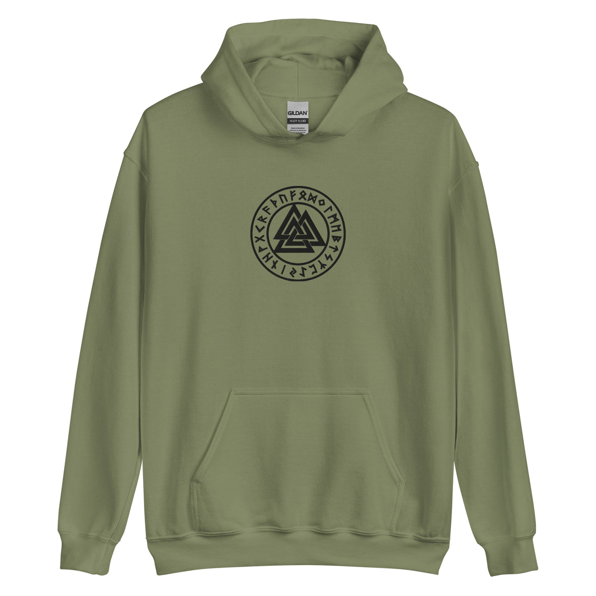 Valknut Embroidered Heavyweight Hoodie Sweatshirt