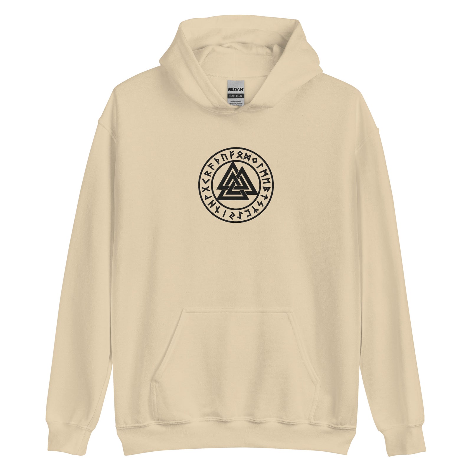Valknut Embroidered Heavyweight Hoodie Sweatshirt