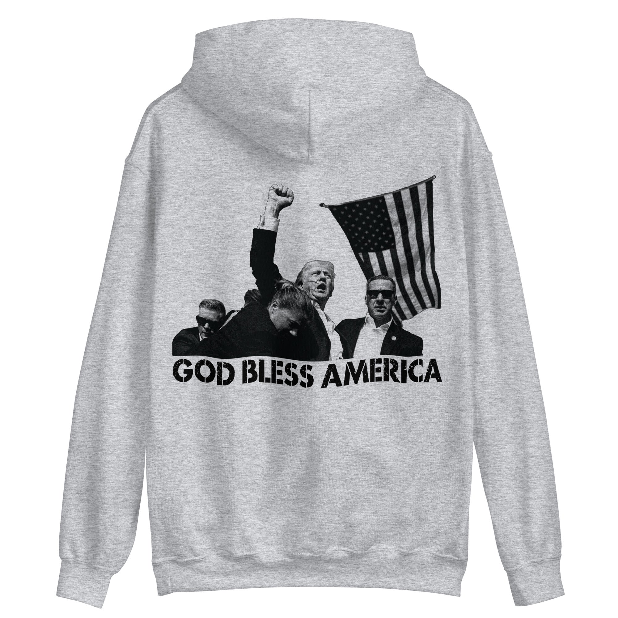 Trump God Bless America Hoodie