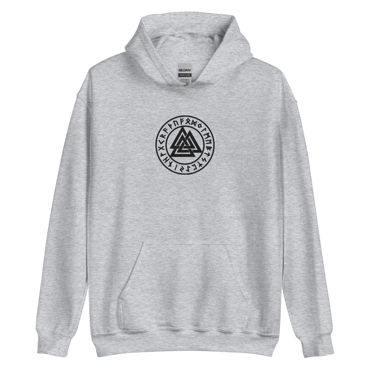Valknut Embroidered Heavyweight Hoodie Sweatshirt