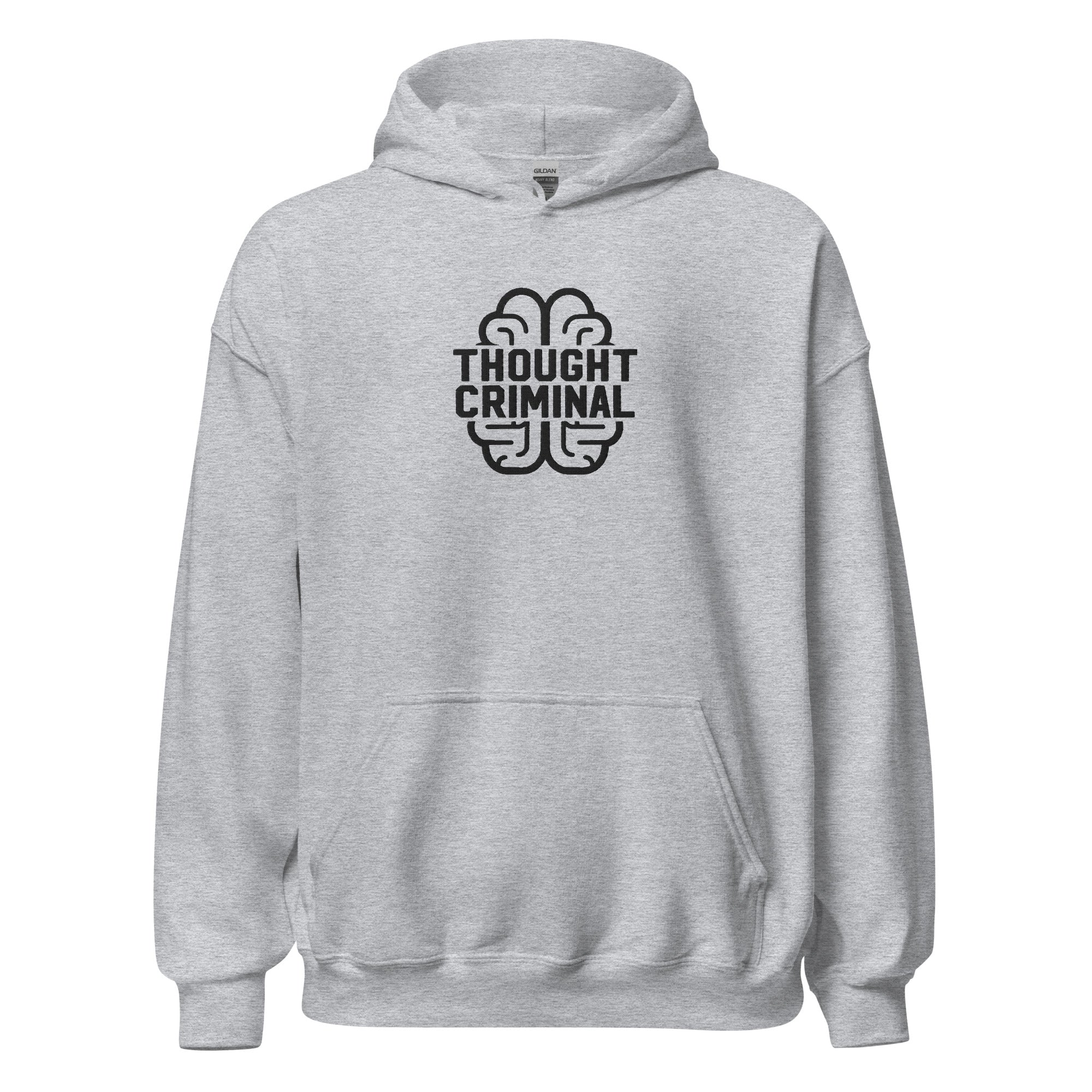 Thought Criminal Embroidered Unisex Hoodie