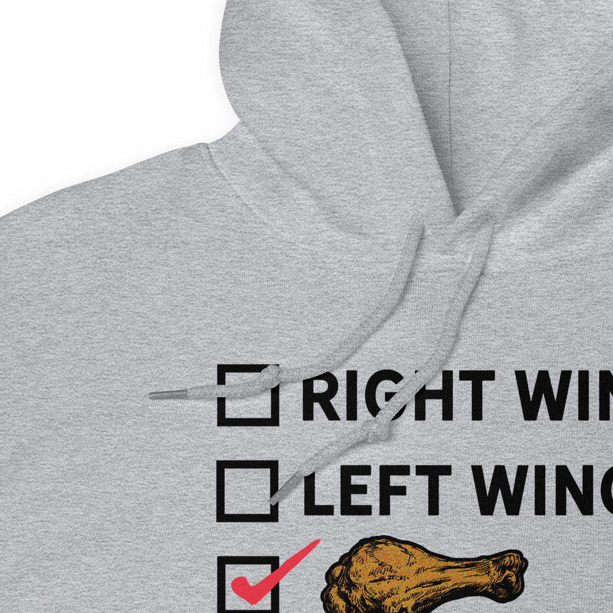 Right Wing, Left Wing, Chicken Wing Voter Pullover Hoodie