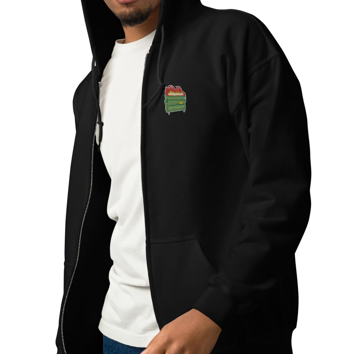 Dumpster Fire Zip Hoodie