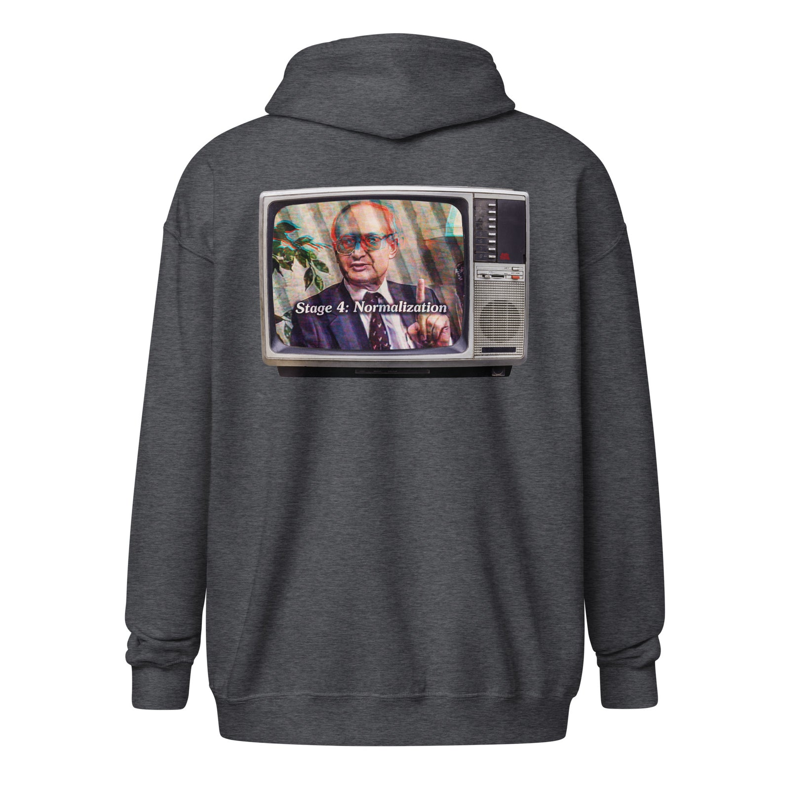 Yuri Bezmenov The Fourth Stages of Ideological Subversion Heavy Blend Zip Hoodie