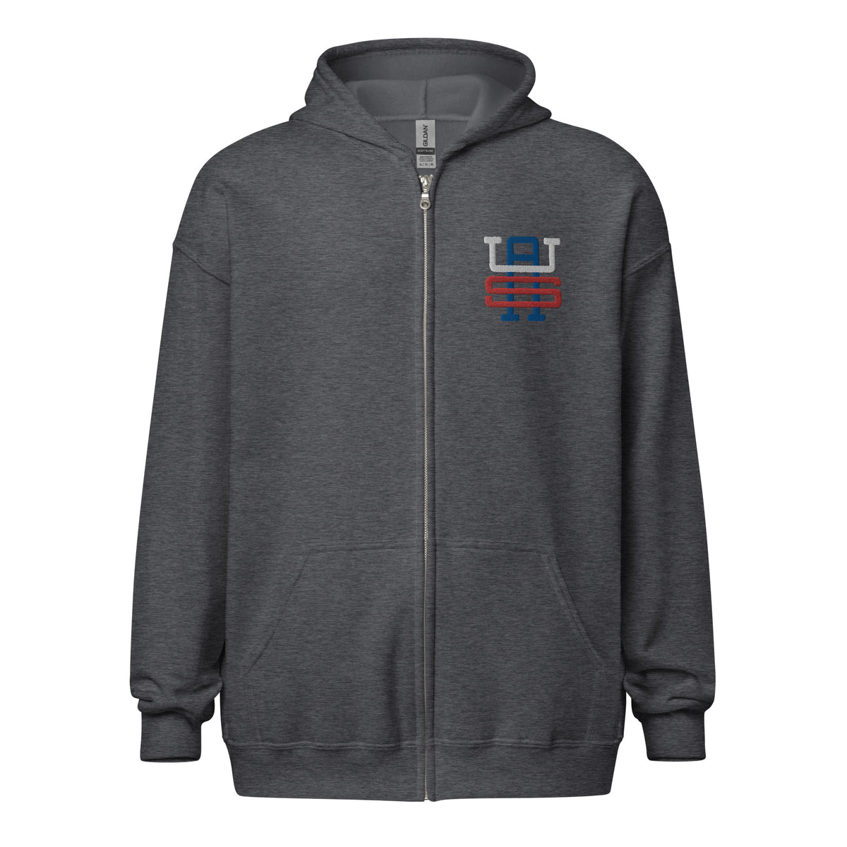 USA Monogram Embroidered Unisex Heavy Blend Zip Hoodie