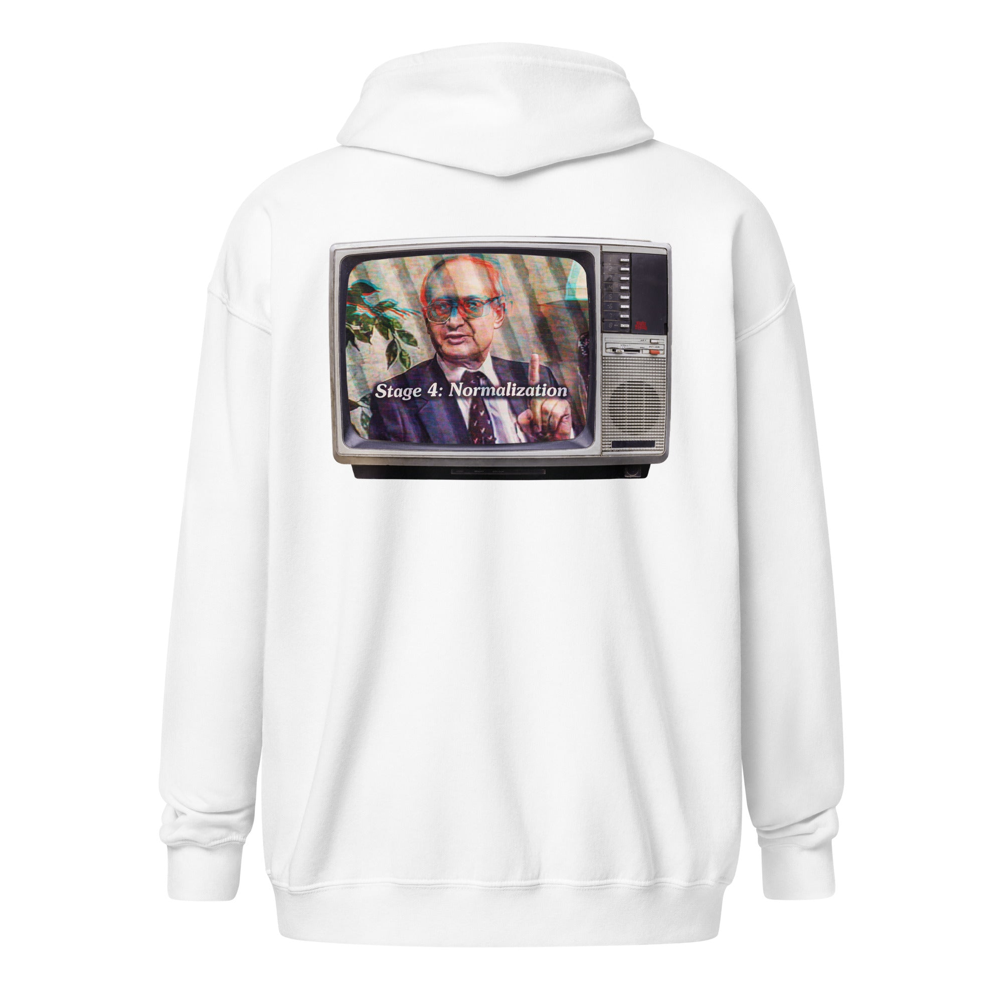 Yuri Bezmenov The Fourth Stages of Ideological Subversion Heavy Blend Zip Hoodie