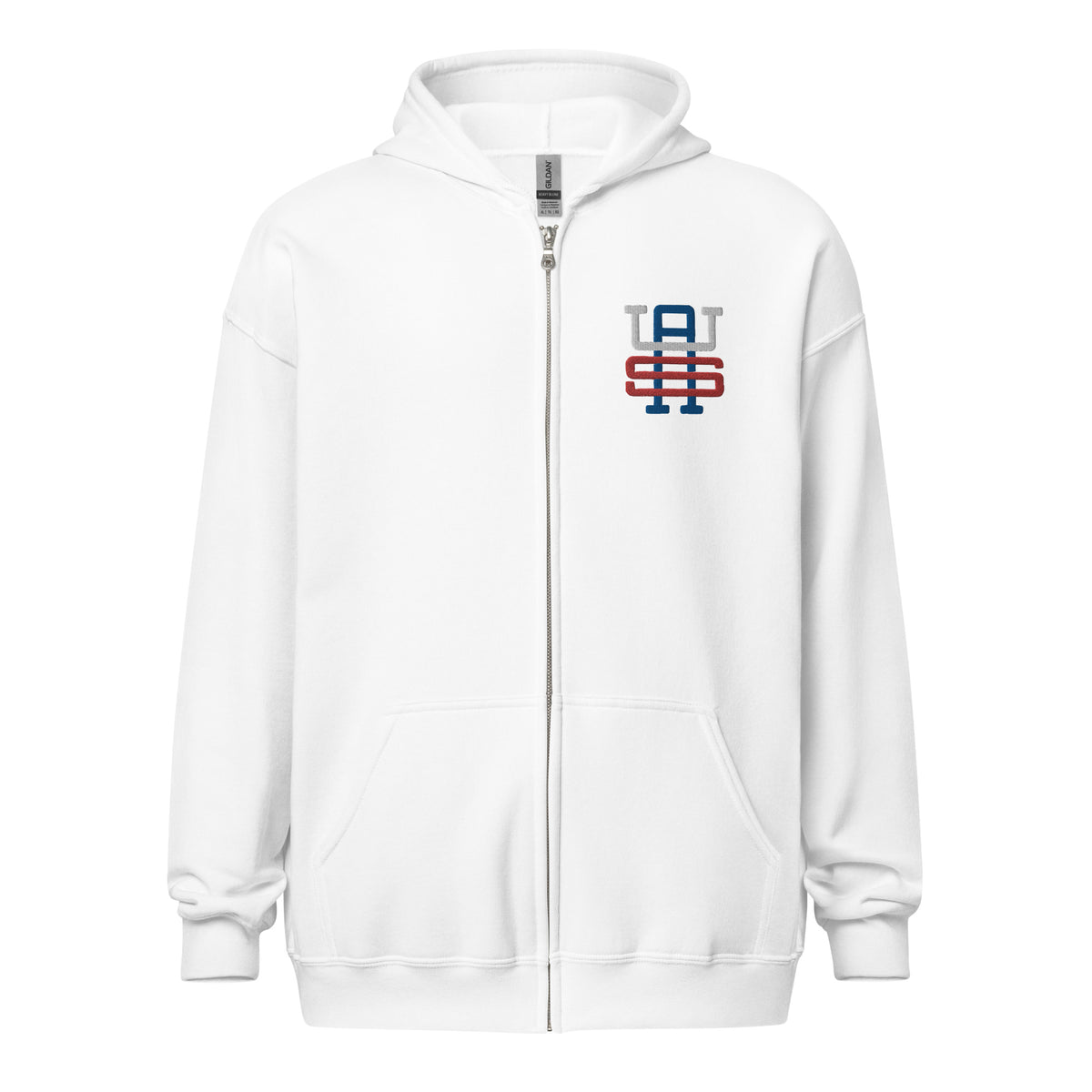 USA Monogram Embroidered Unisex Heavy Blend Zip Hoodie