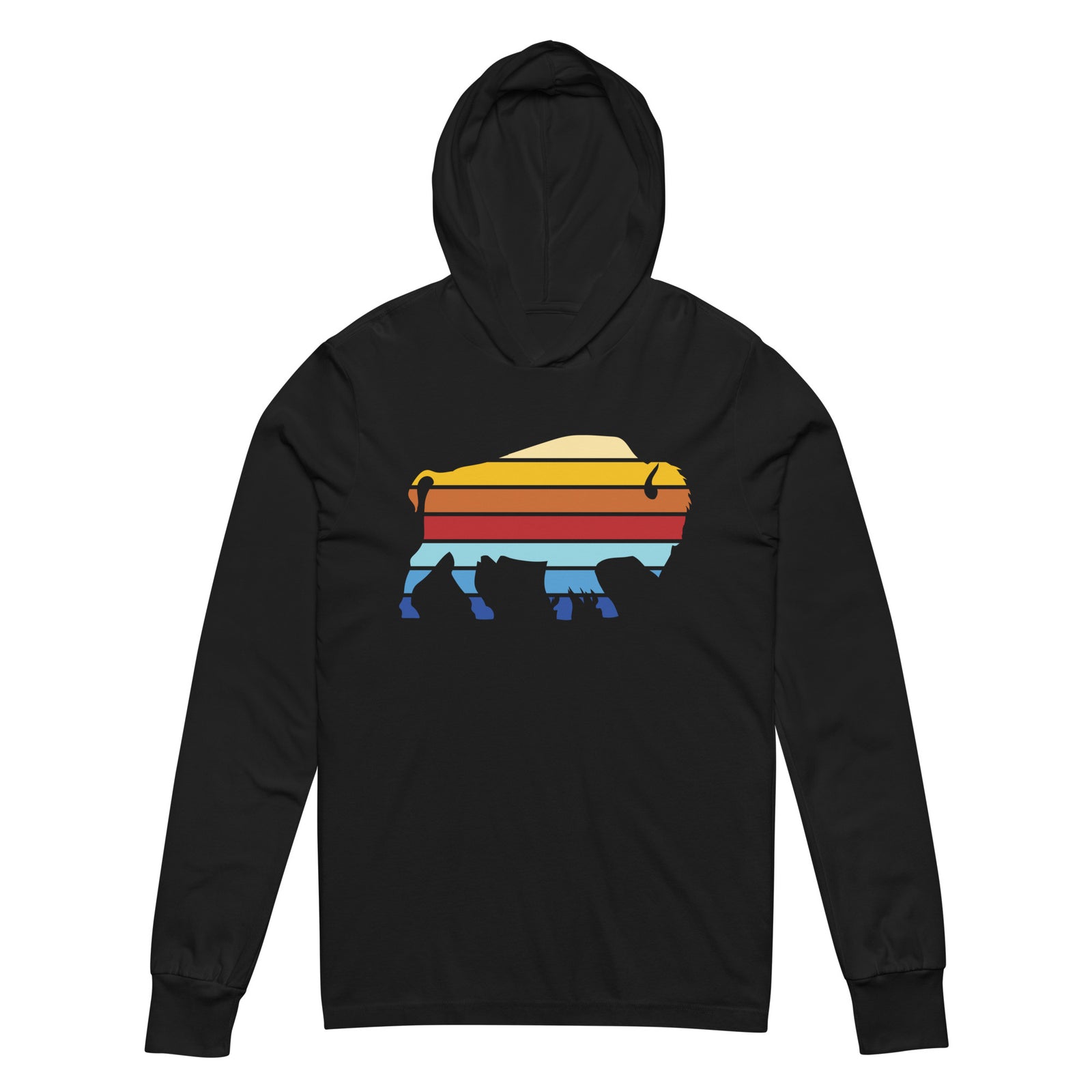 Liberty Maniacs Independent Bison Stack Hooded Long-Sleeve Tee