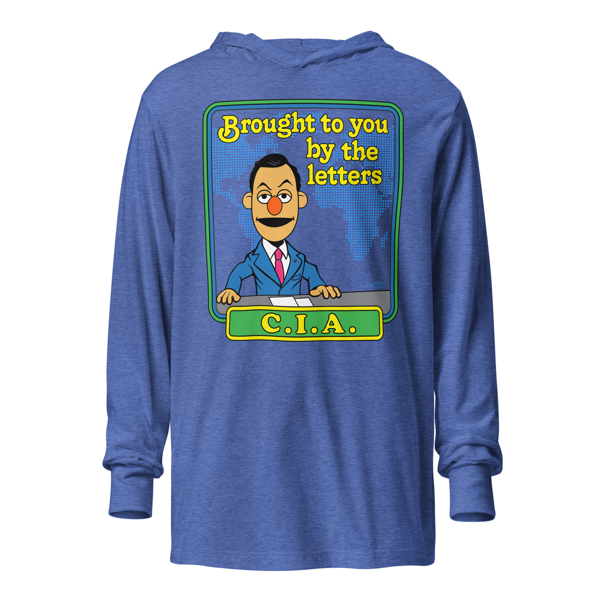 Brought to You By the Letters CIA Hooded long-sleeve tee