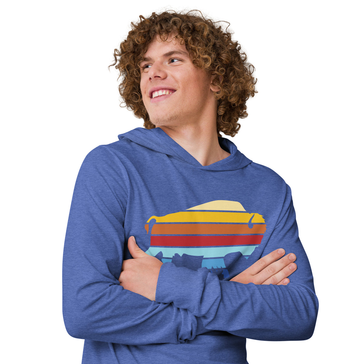 Liberty Maniacs Independent Bison Stack Hooded Long-Sleeve Tee