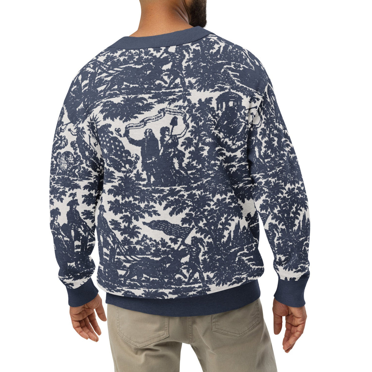 Apotheosis of Ben Franklin Knitted Cardigan