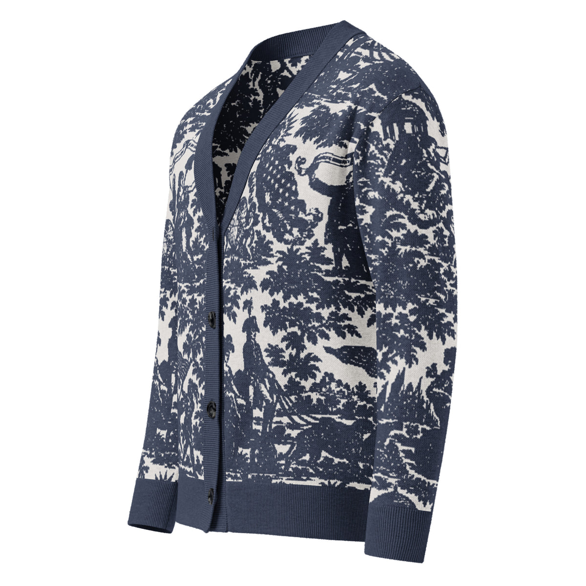 Apotheosis of Ben Franklin Knitted Cardigan