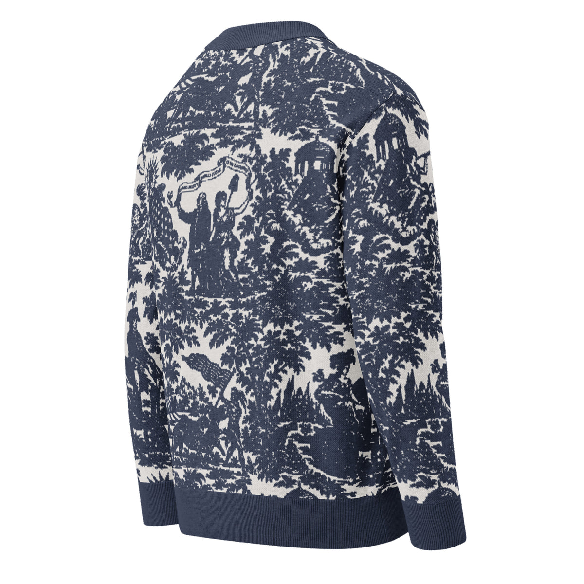 Apotheosis of Ben Franklin Knitted Cardigan