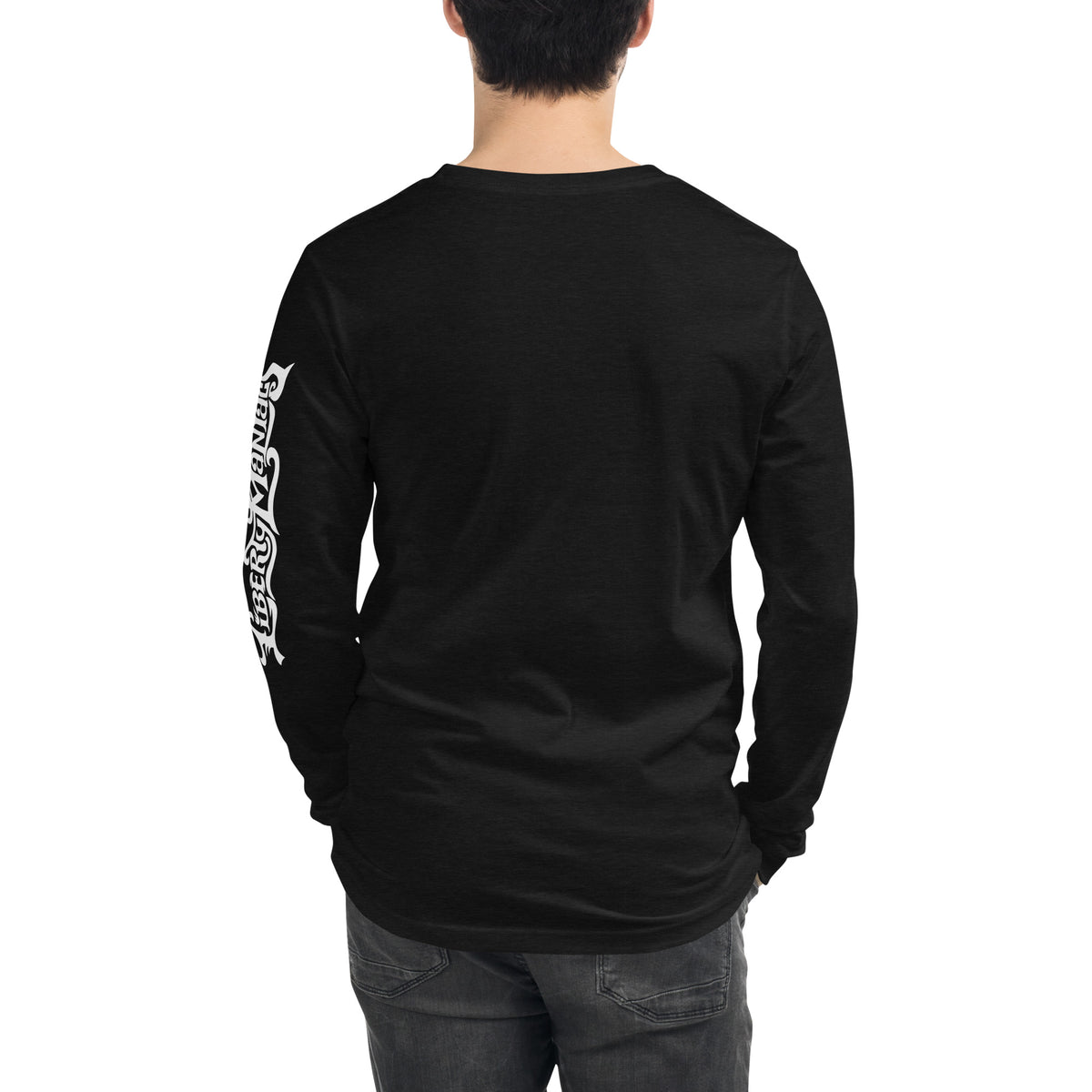 Bull Bison Grayscale Stack Unisex Long Sleeve Tee