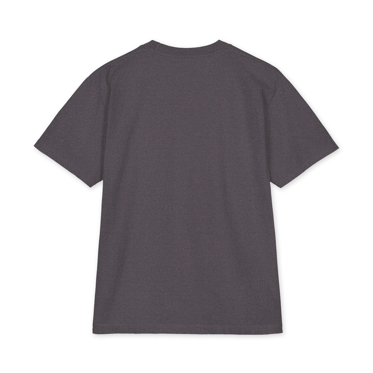 Charcoal grey oversized heavyweight USA T-shirt, plain back view