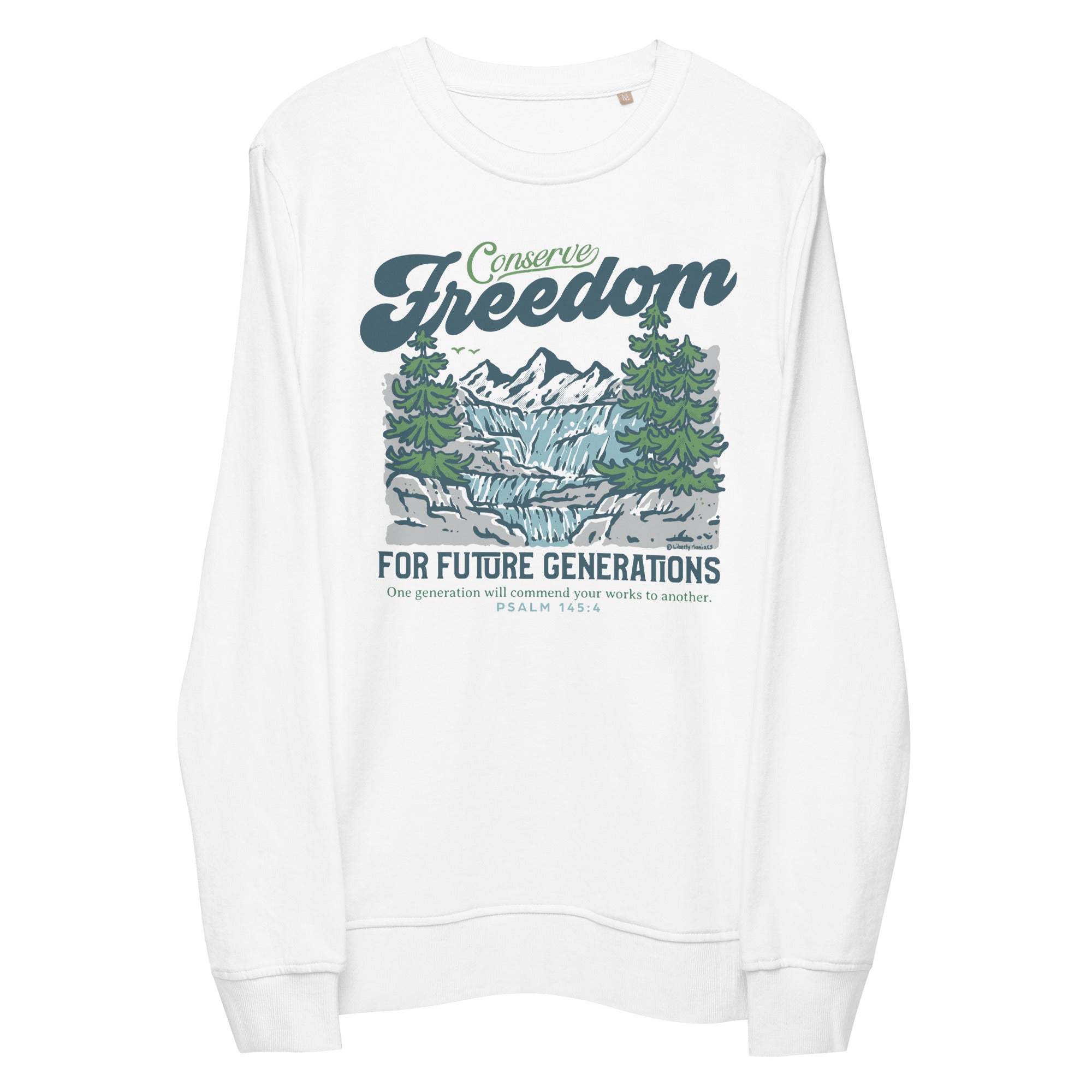 Conserve Freedom for Future Generations Organic Crewneck Sweatshirt