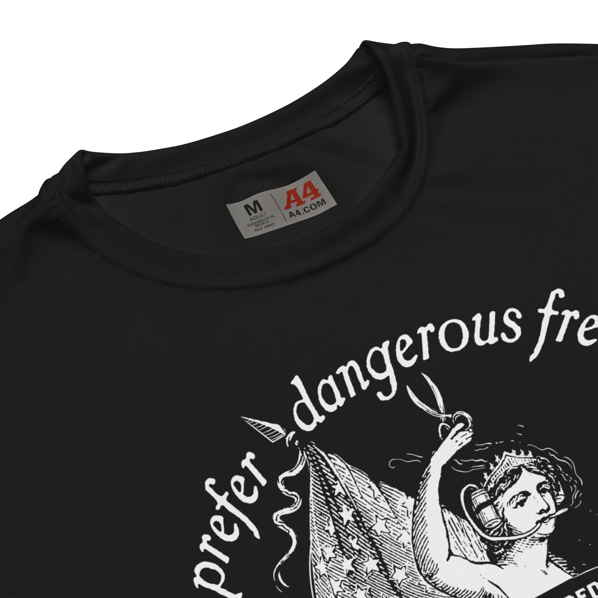 I Prefer Dangerous Freedom Jefferson Quote Unisex Performance Shirt