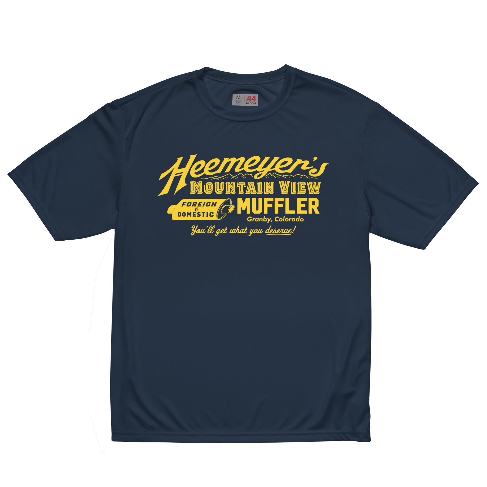 Heemeyer's Mountain View Muffler Performance T-Shirt