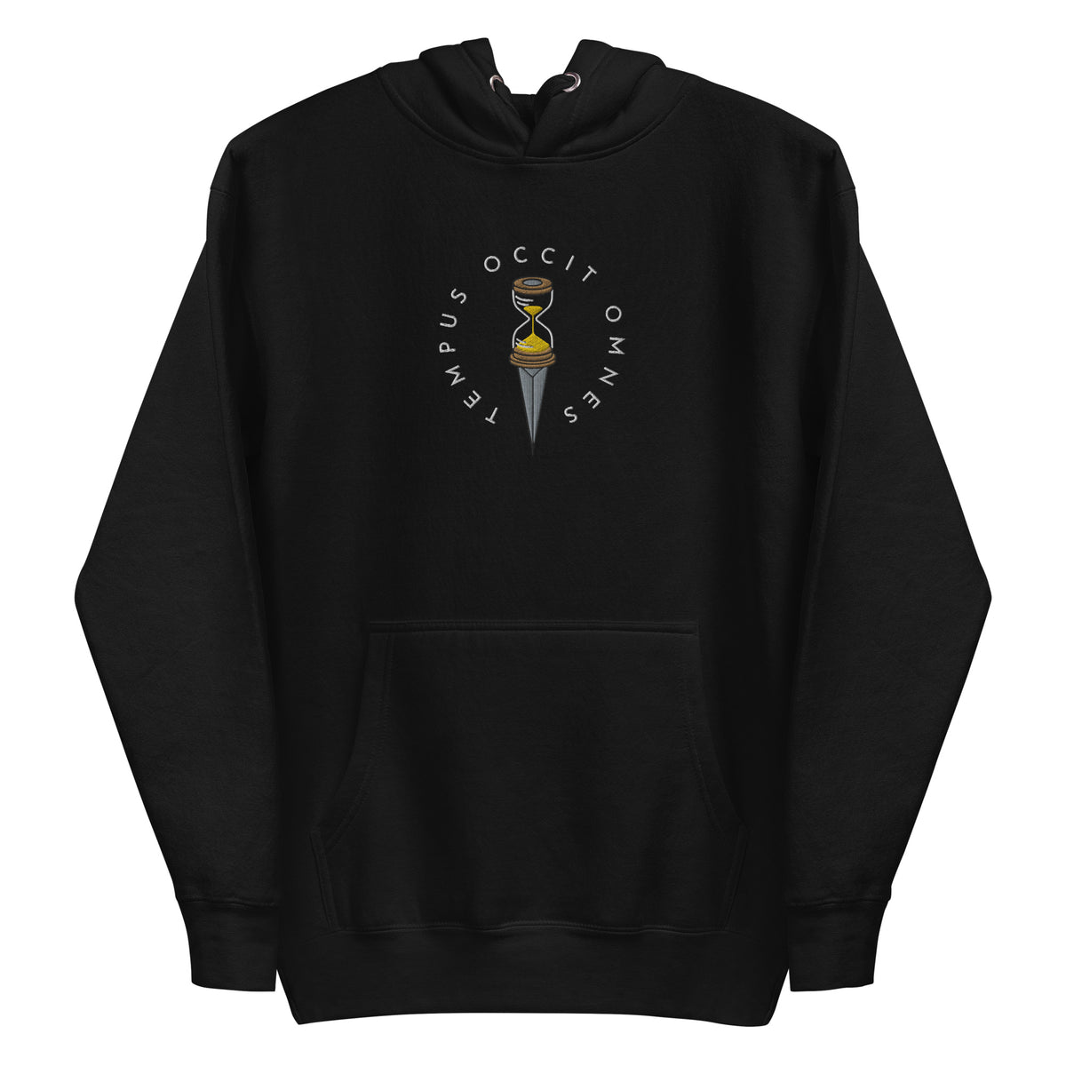 Tempus Occit Omnes Time Kills All Embroidered Hoodie