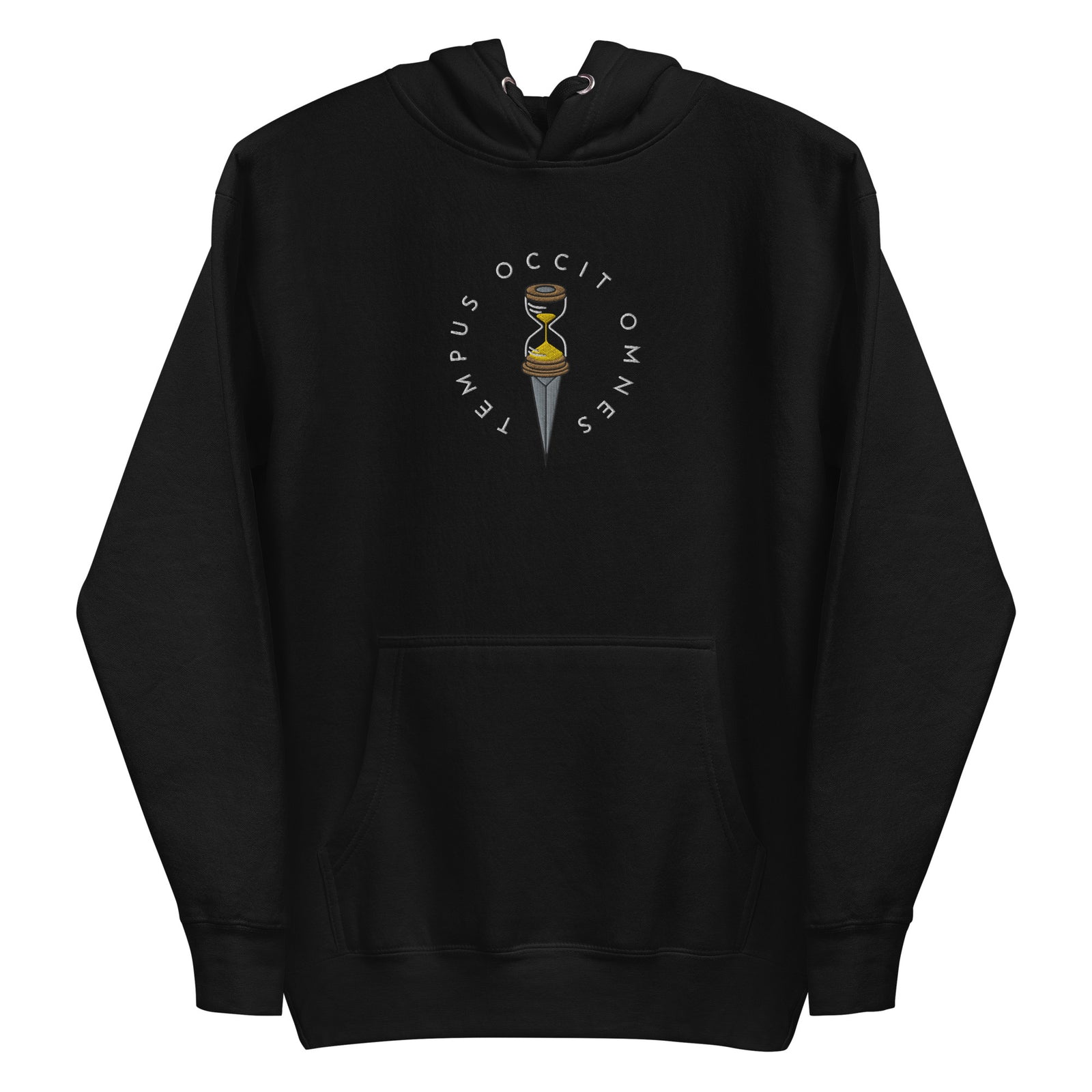 Tempus Occit Omnes Time Kills All Embroidered Hoodie