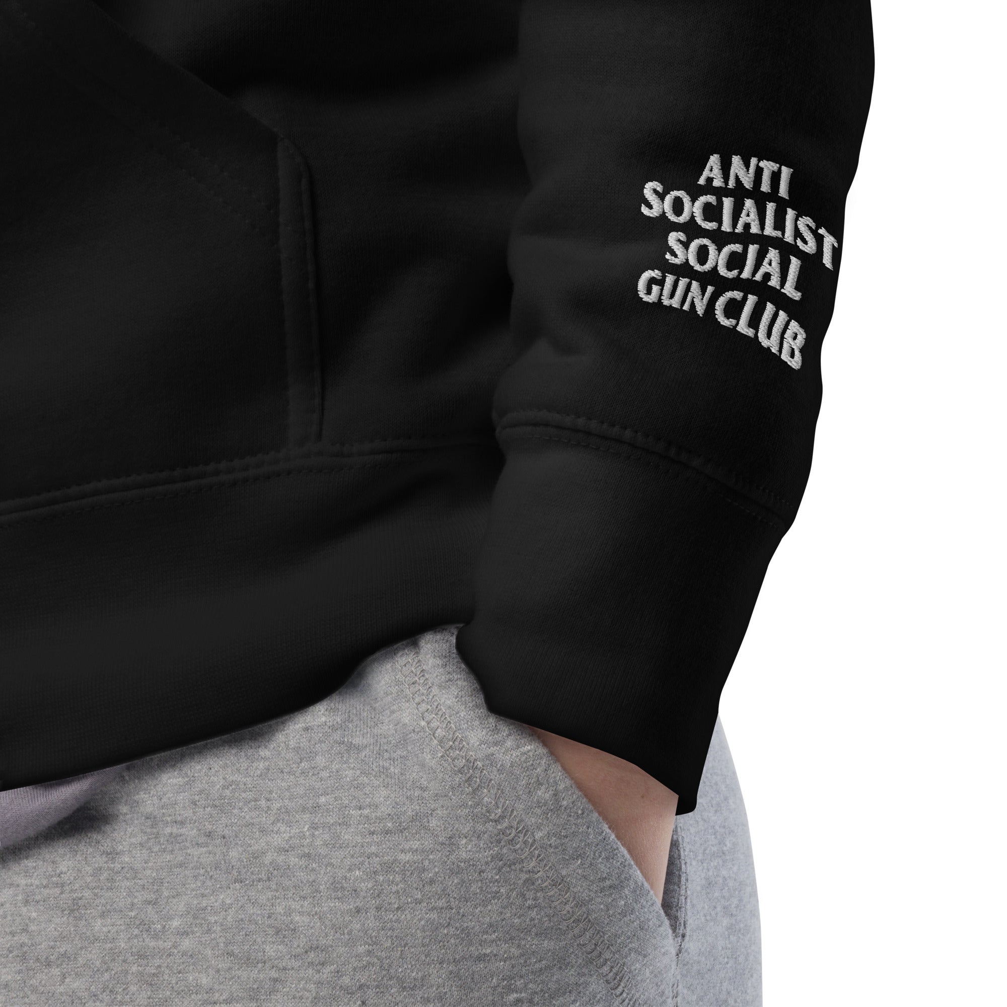 Anti-Socialist Social Gun Club Embroidered Hoodie