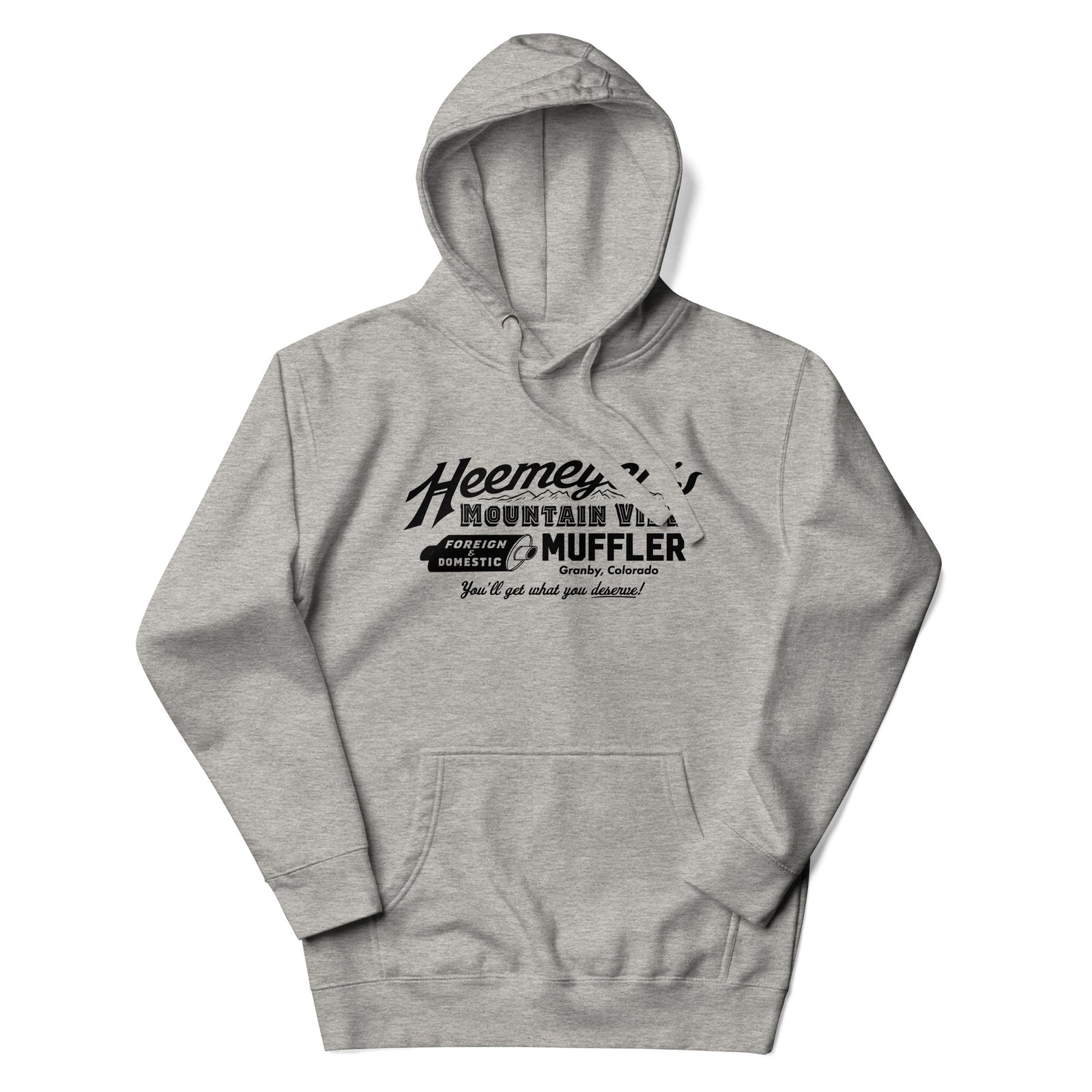 Heemeyer's Mountain View Muffler Hoodie