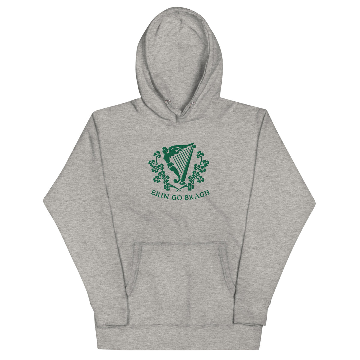 Erin Go Bragh Harp Embroidered Hoodie