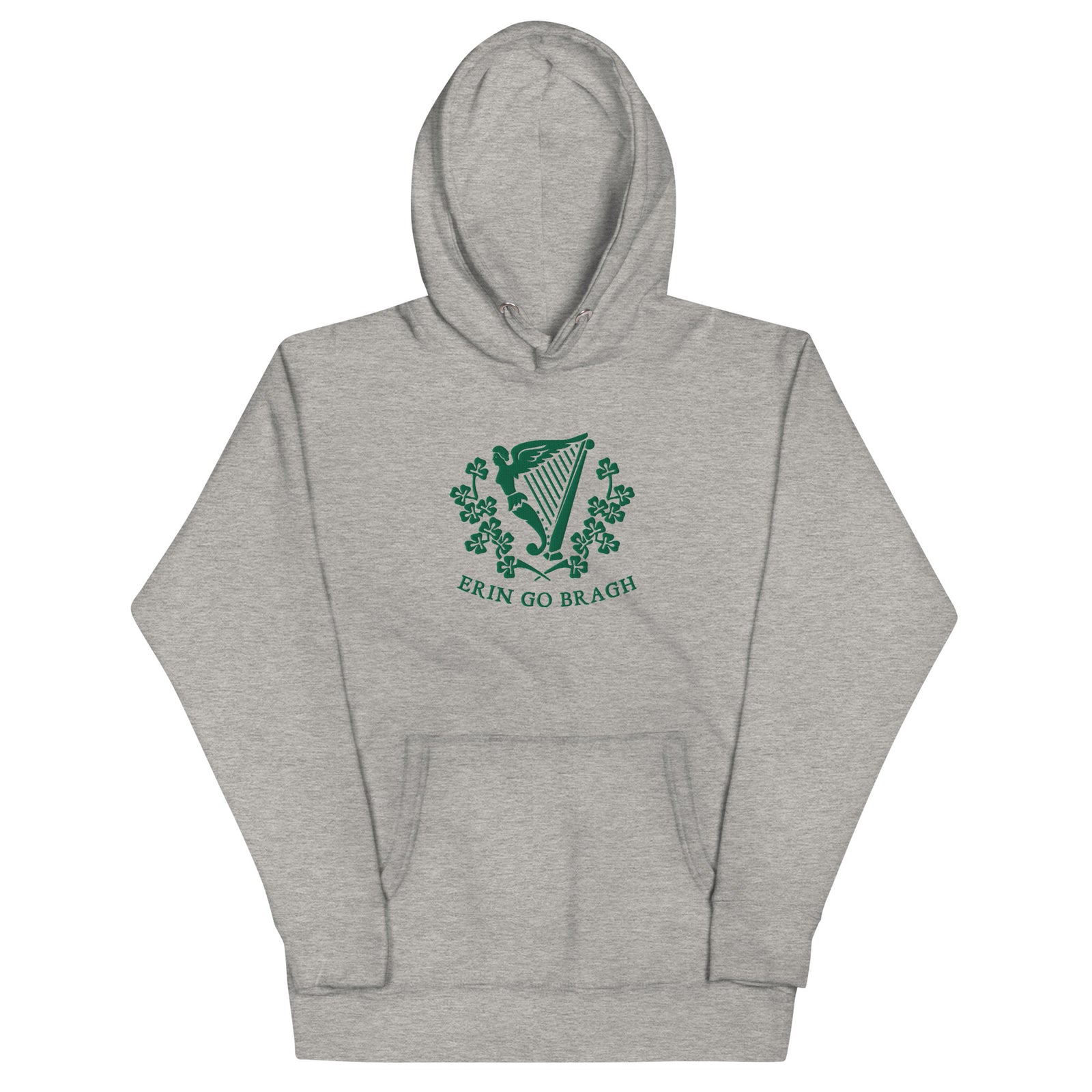 Erin Go Bragh Harp Embroidered Hoodie
