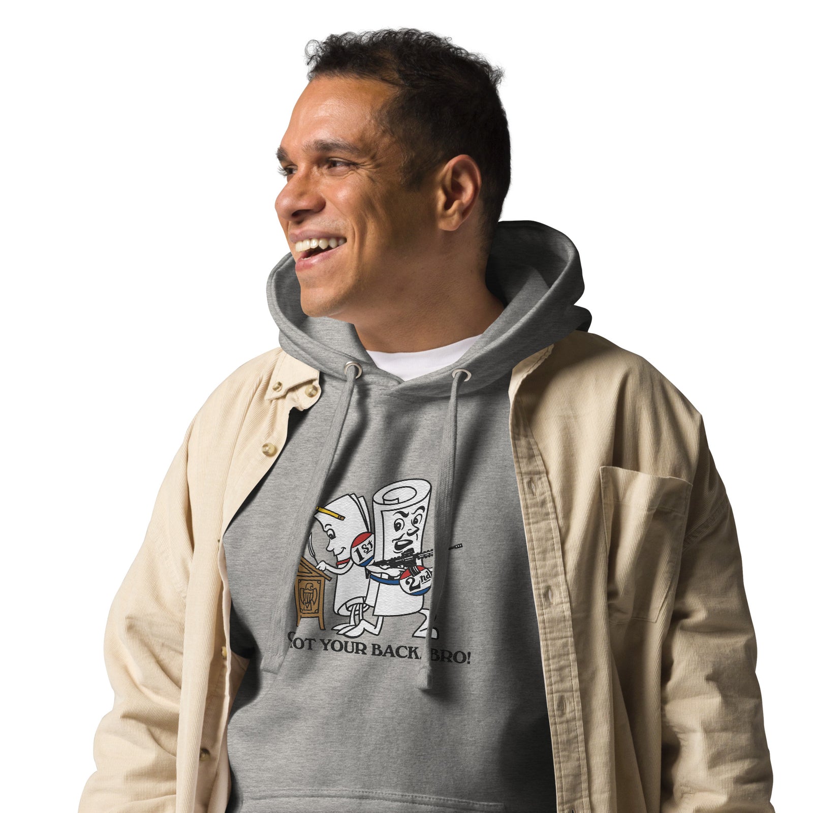 2nd amendment shop zip up hoodie