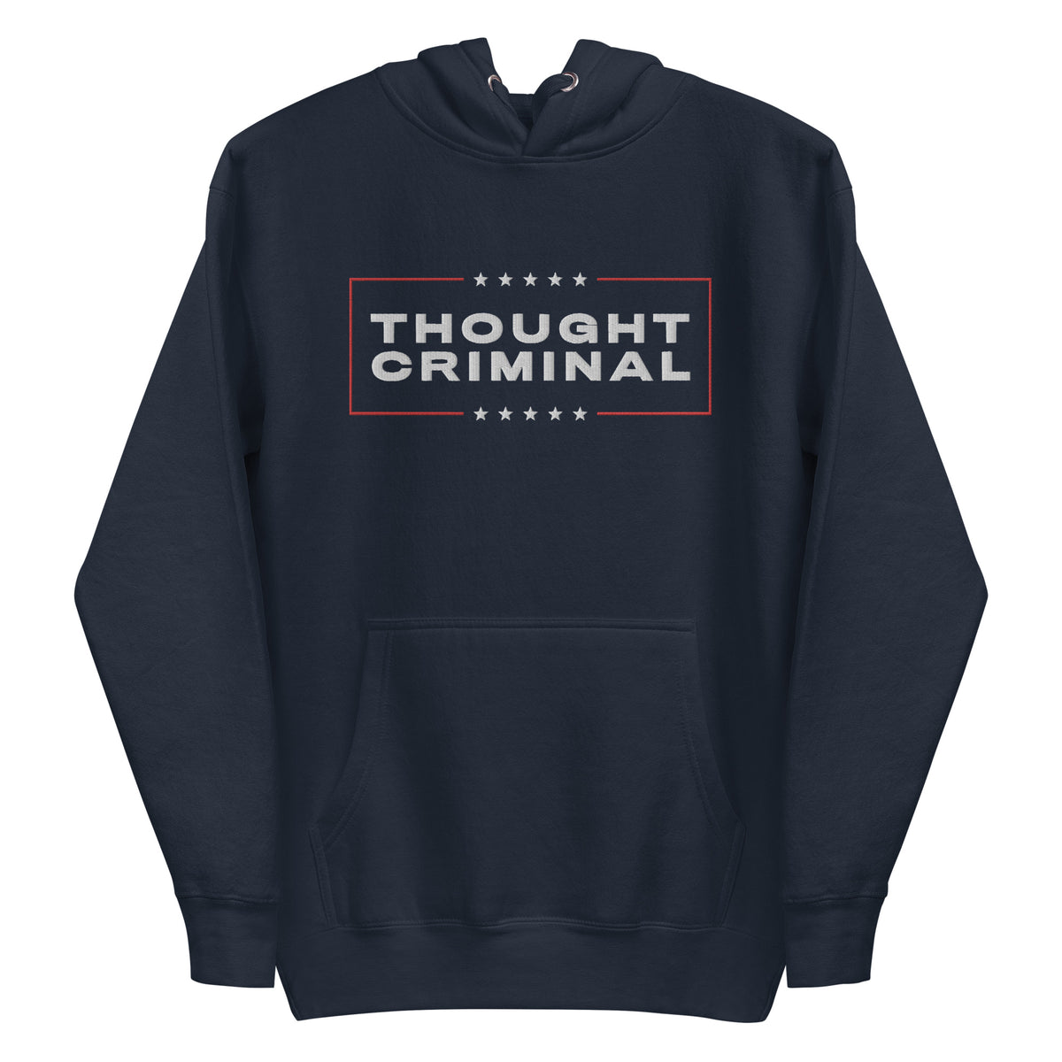Thought Criminal Campaign Embroidered Unisex Hoodie