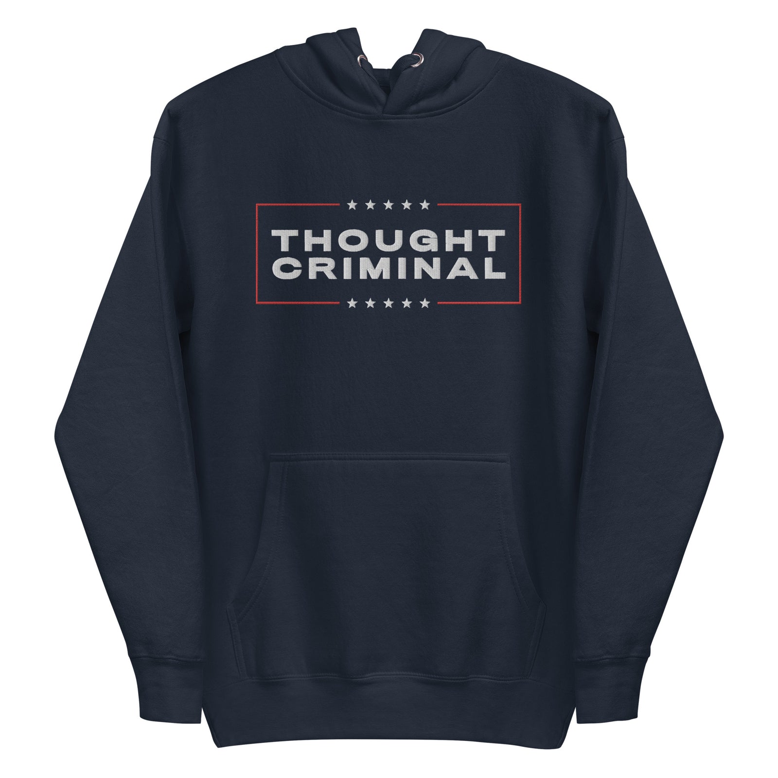 Thought Criminal Campaign Embroidered Unisex Hoodie
