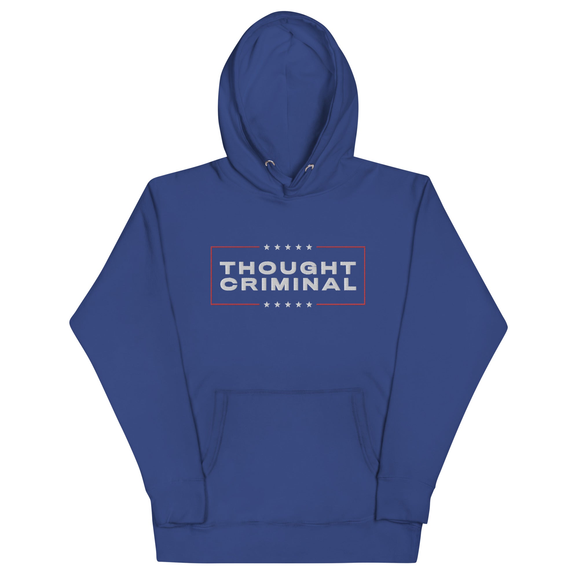 Thought Criminal Campaign Embroidered Unisex Hoodie