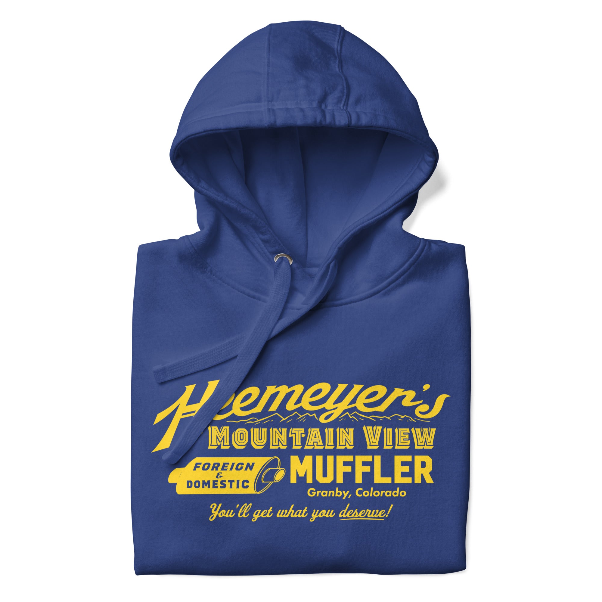 Heemeyer’s Mountain View Muffler Hoodie - Liberty Maniacs