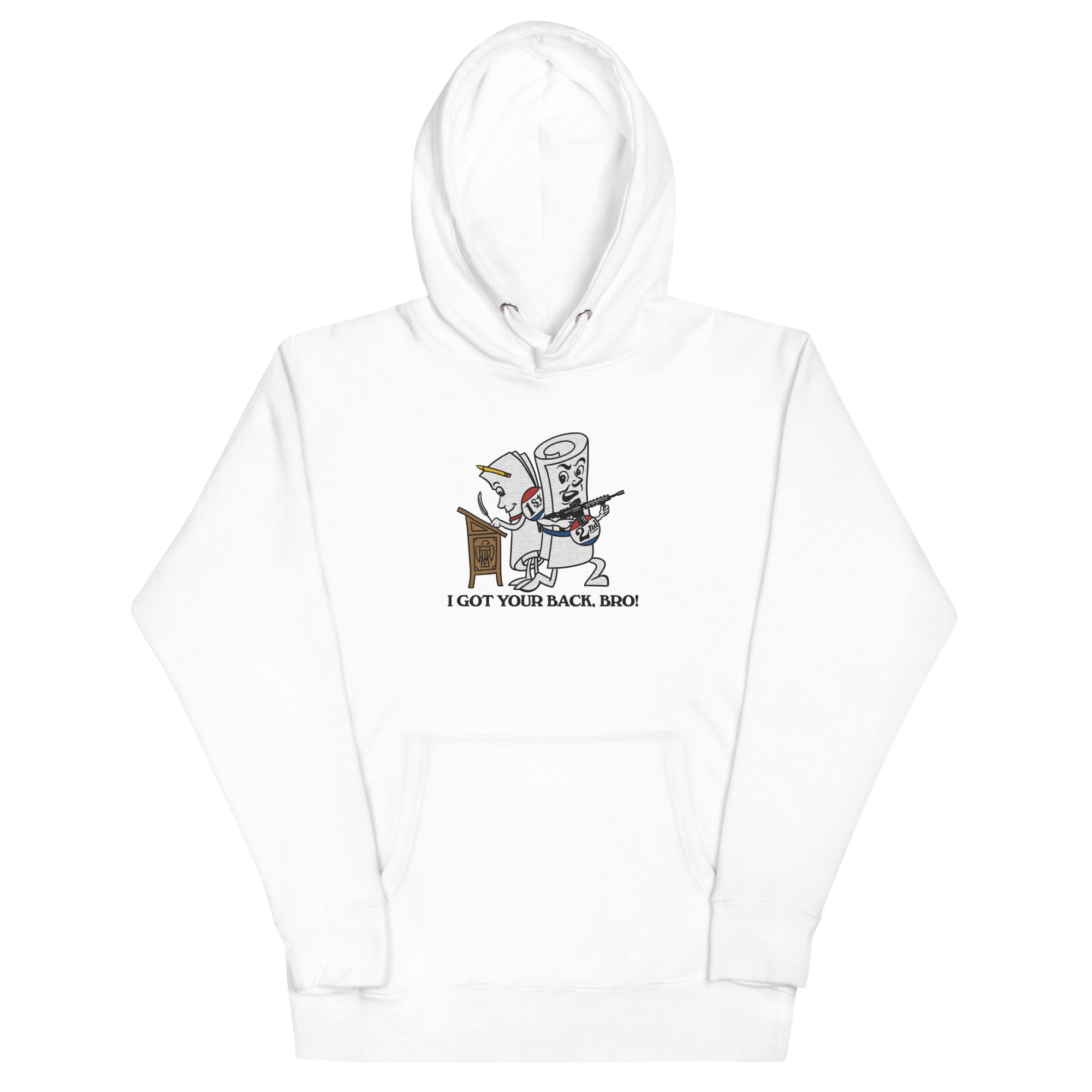 I Got Your Back Bro 2nd Amendment Embroidered Hoodie