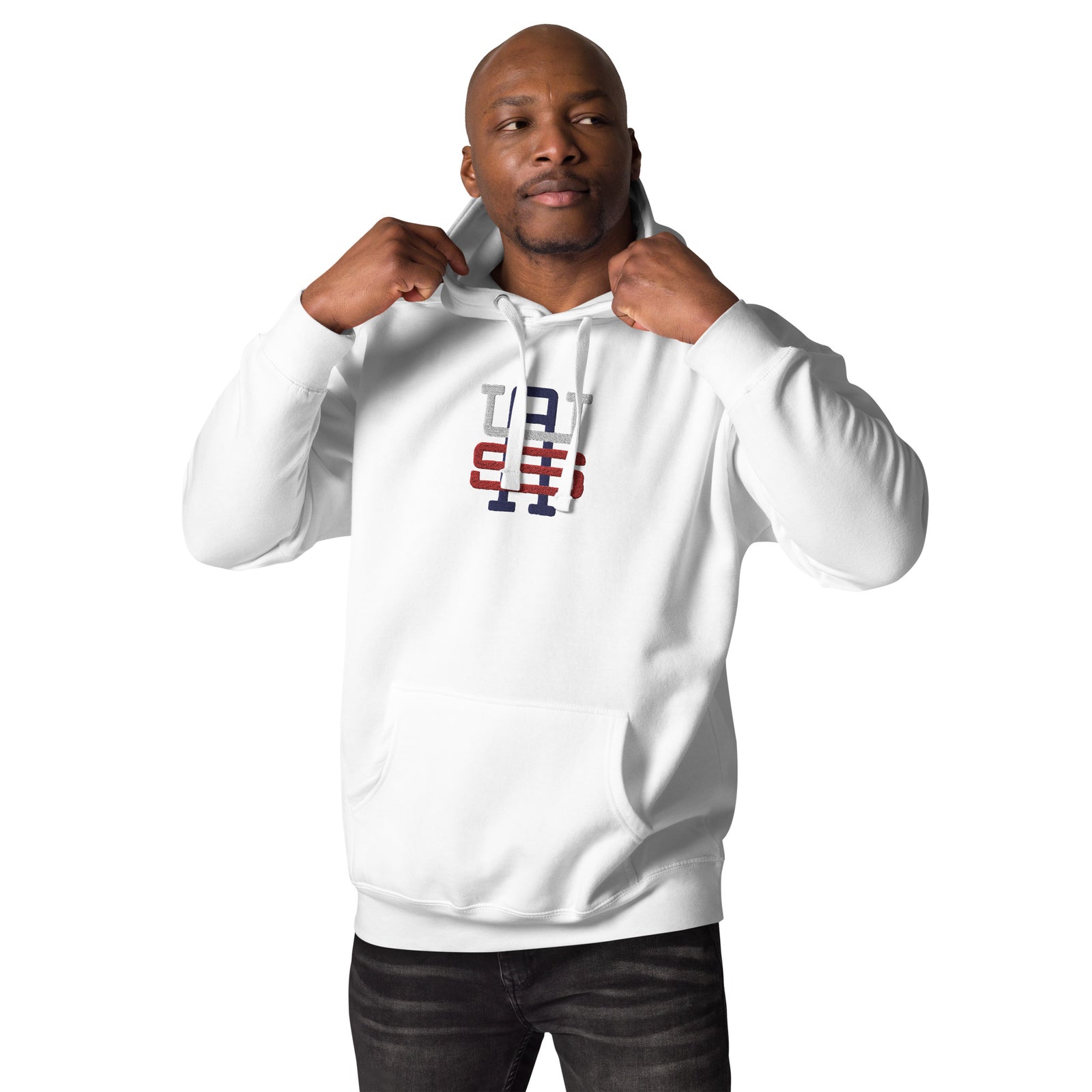 USA Monogram Embroidered Unisex Hoodie