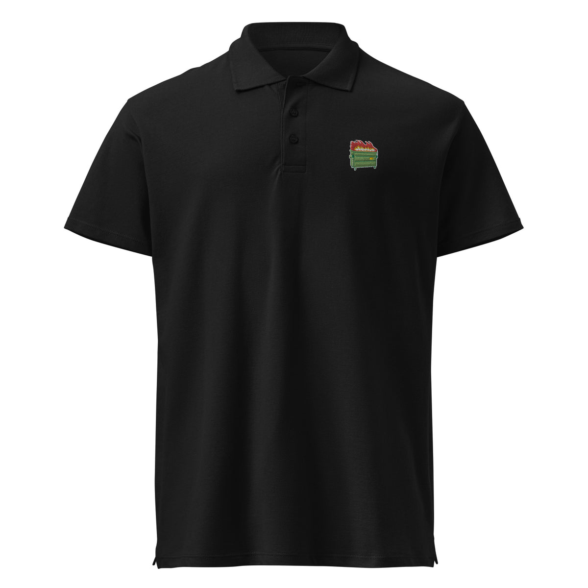 Dumpster Fire Pique Polo Shirt