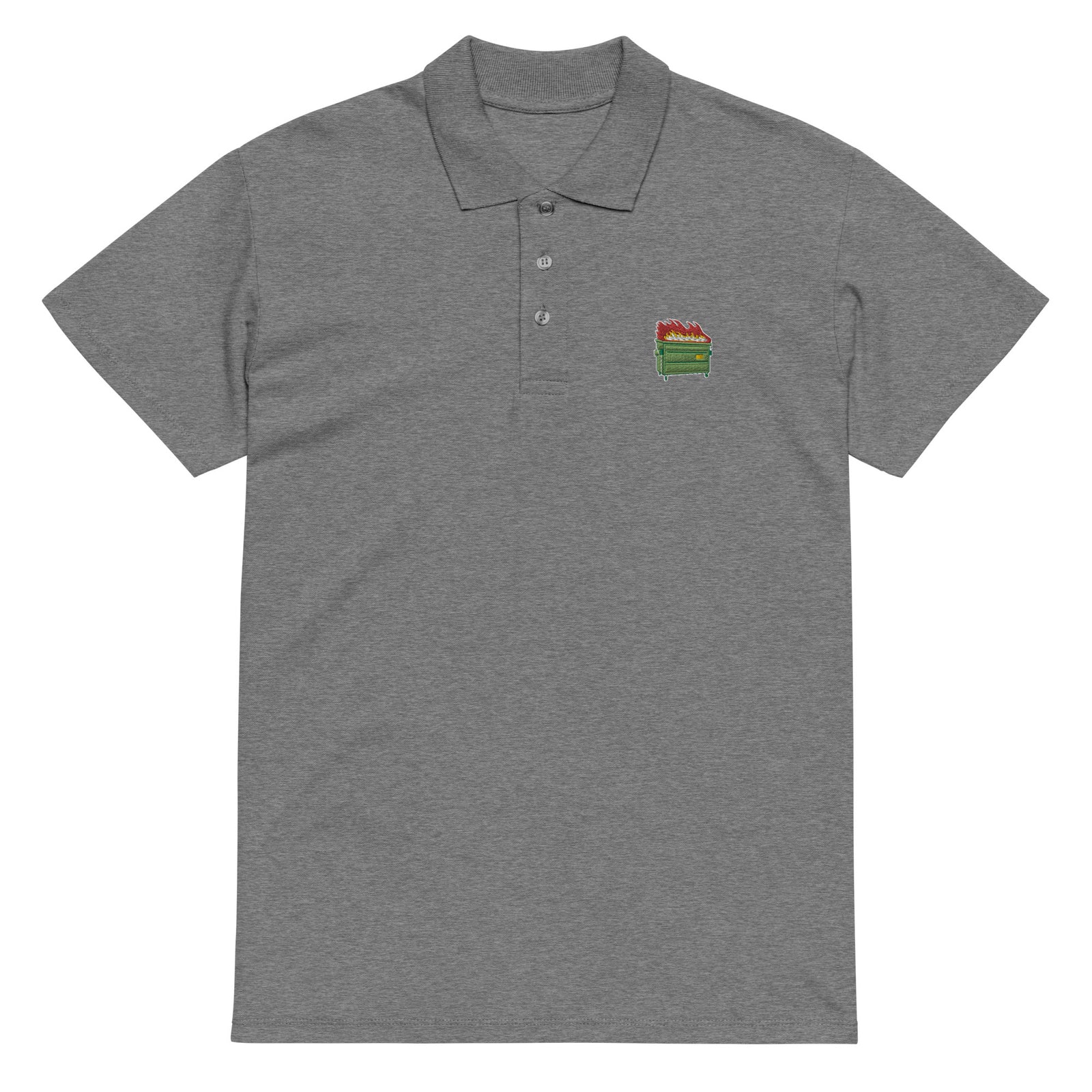 Dumpster Fire Pique Polo Shirt