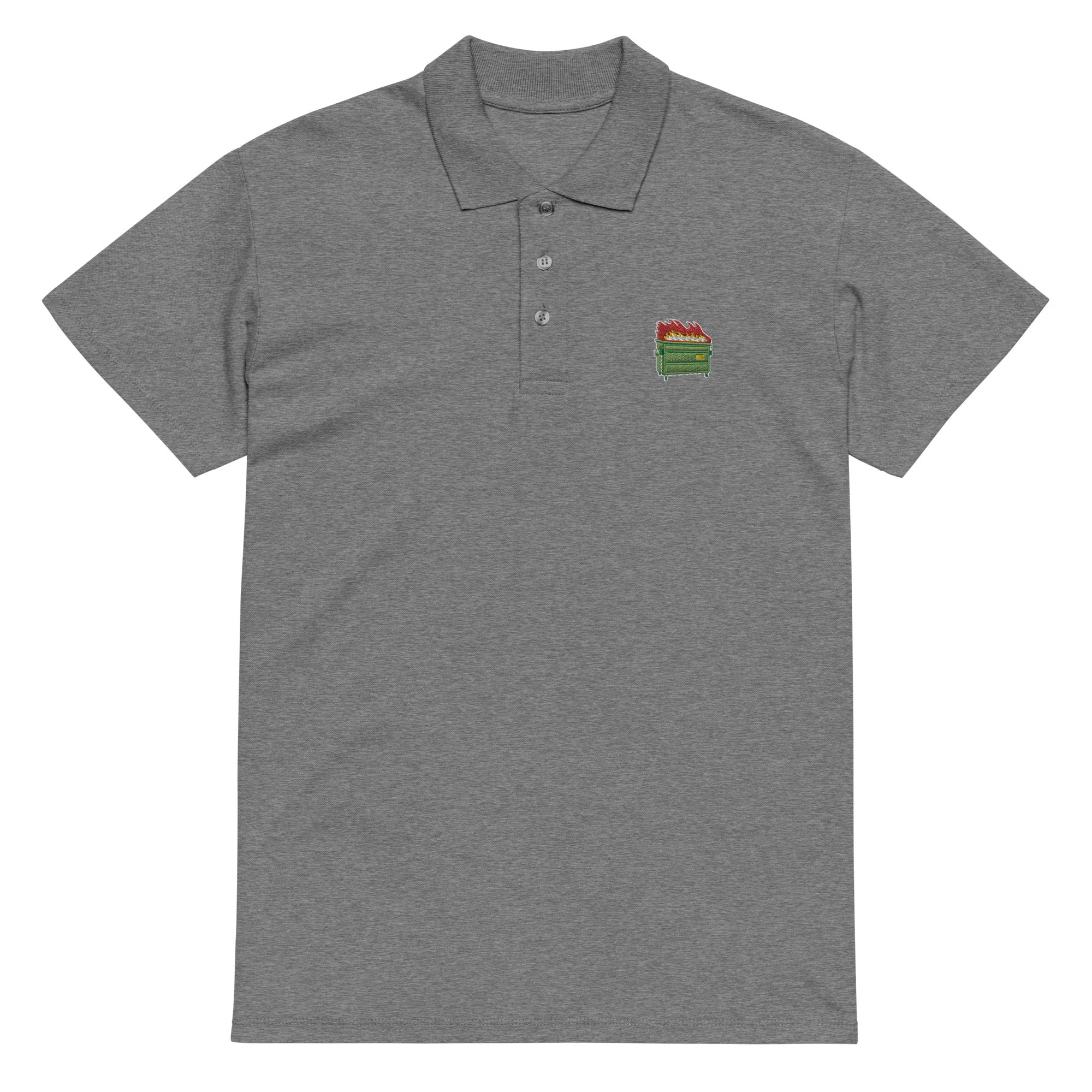 Dumpster Fire Pique Polo Shirt